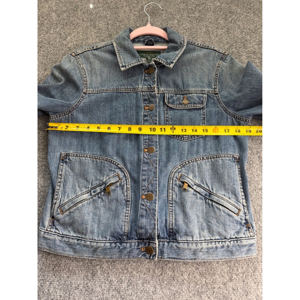 Lauren Jeans Co Ralph Lauren Denim 90's Y2K Trucker Jacket  Womens Size M - Picture 4 of 11